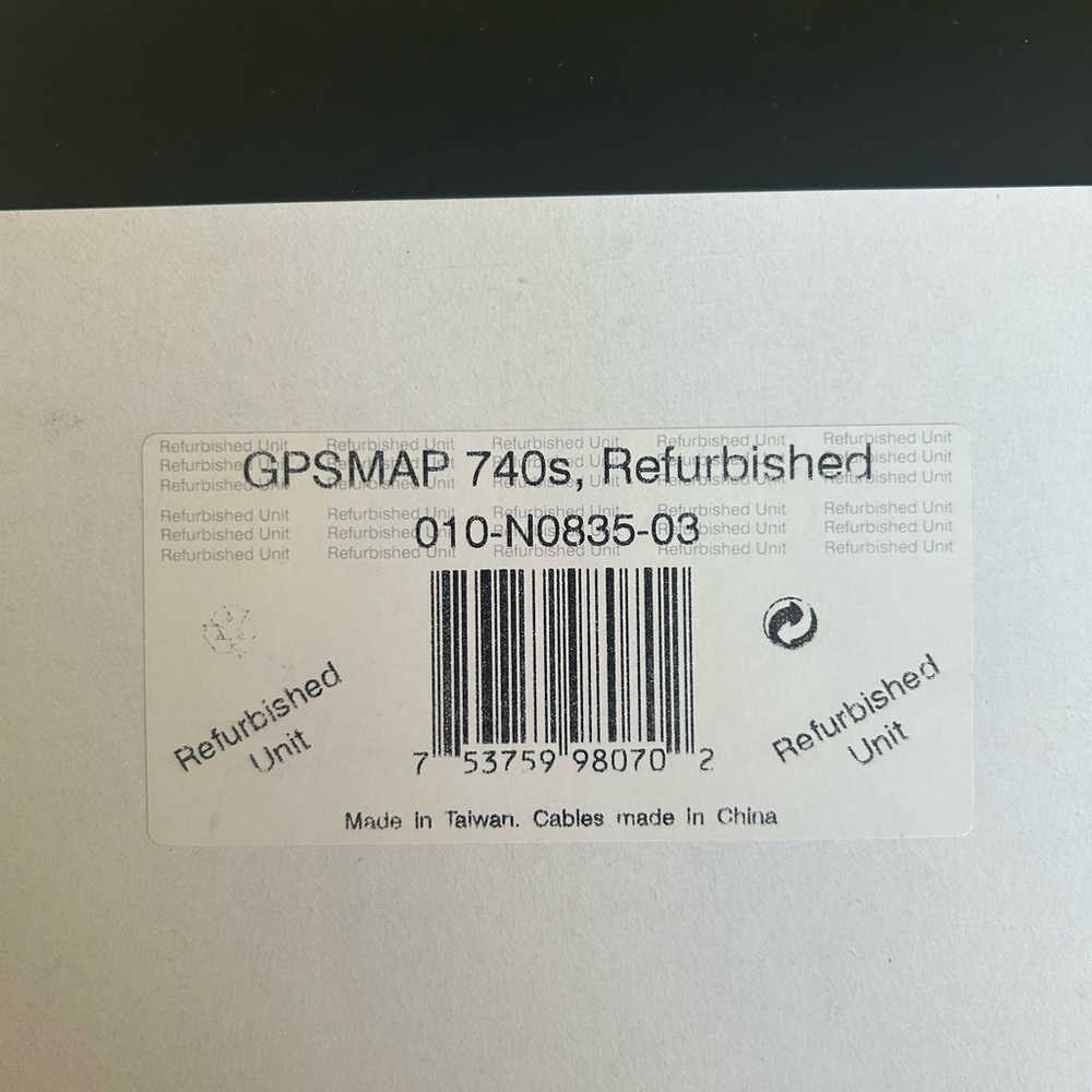 Garmin GPSMAP 740s Refurbished Unit
